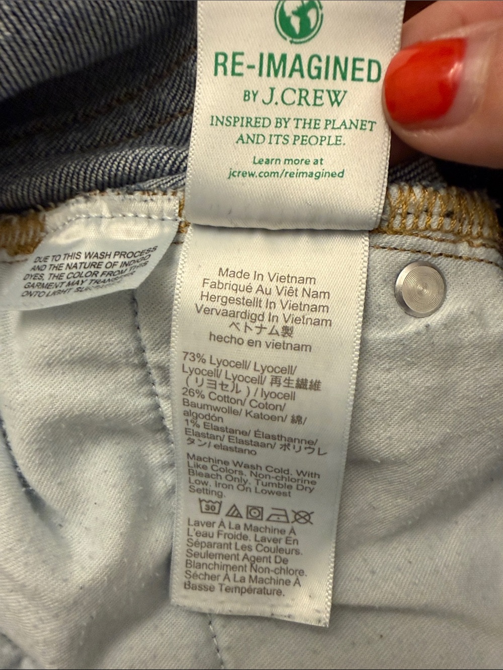 J. CREW Wide-Leg Trouser Jeans Fiorellas Wash Size 28 - Picture 10 of 14